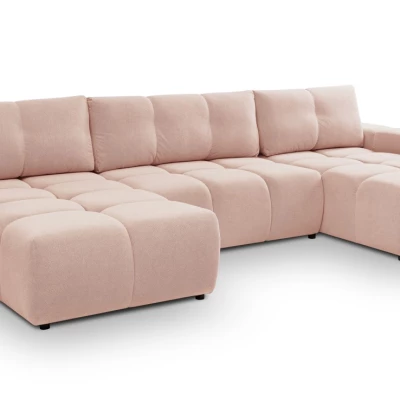 U-förmiges Schlafsofa TRURO 2 - Aprikose