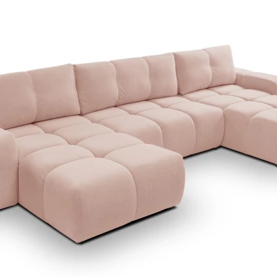 U-förmiges Schlafsofa TRURO 2 - Aprikose