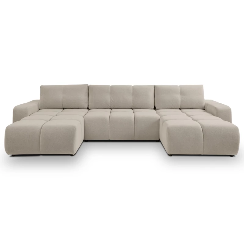 U-förmiges Schlafsofa TRURO 2 – Winterbeige