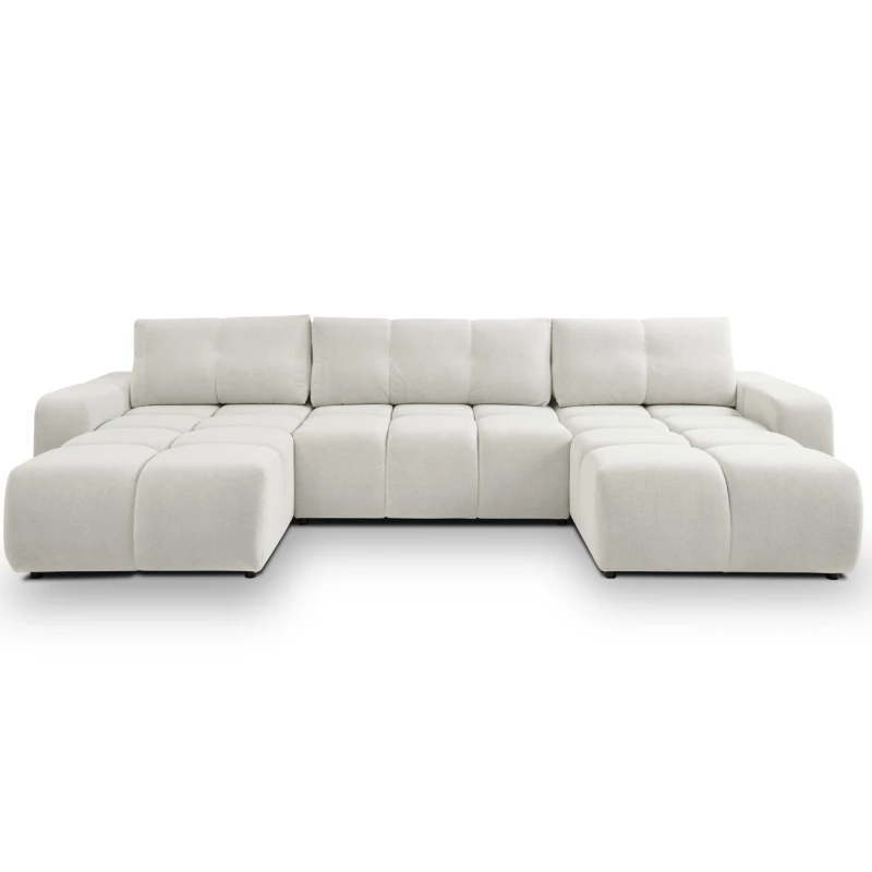 U-förmiges Schlafsofa TRURO 2 – Creme