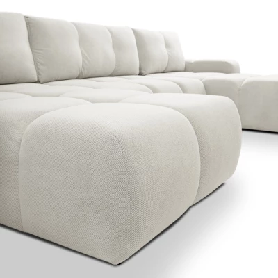 U-förmiges Schlafsofa TRURO 2 – Creme
