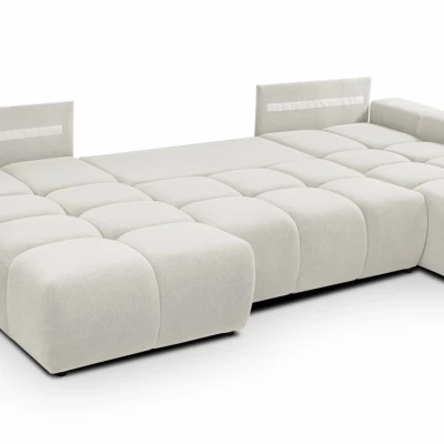 U-förmiges Schlafsofa TRURO 2 – Creme