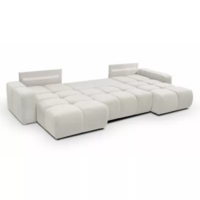 U-förmiges Schlafsofa TRURO 2 – Creme