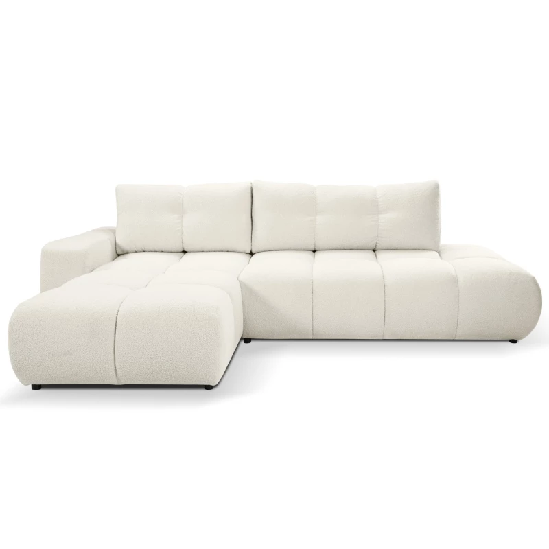 Schlafsofa mit Stauraum TRURO 1 - creme 2, linke Ecke