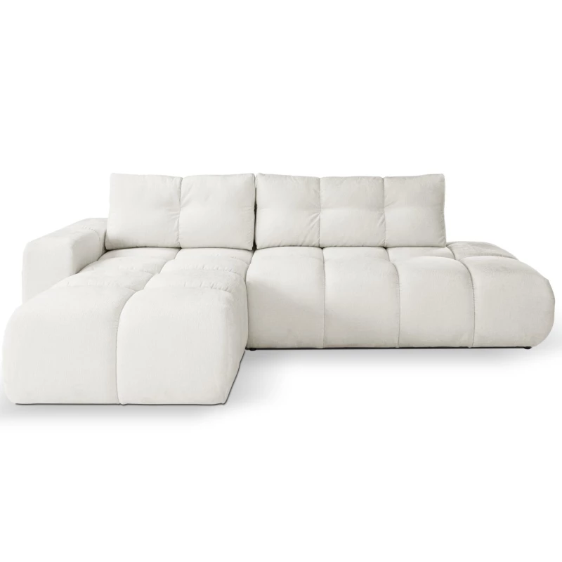 Schlafsofa mit Stauraum TRURO 1 - creme 1, linke Ecke