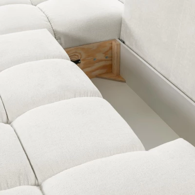 Schlafsofa mit Stauraum TRURO 1 - creme 1, linke Ecke