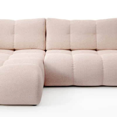 Schlafsofa mit Stauraum TRURO 1 – Aprikose, linke Ecke