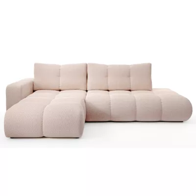 Schlafsofa mit Stauraum TRURO 1 – Aprikose, linke Ecke