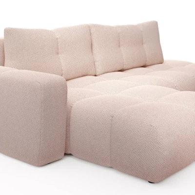 Schlafsofa mit Stauraum TRURO 1 – Aprikose, linke Ecke