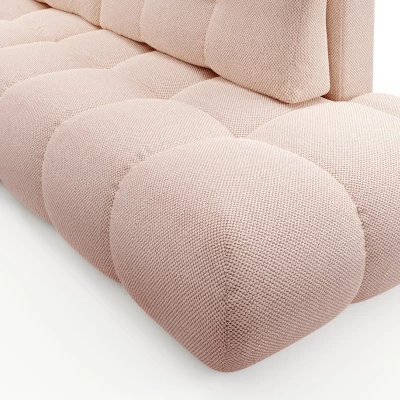 Schlafsofa mit Stauraum TRURO 1 – Aprikose, linke Ecke