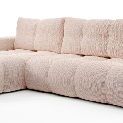 Schlafsofa mit Stauraum TRURO 1 – Aprikose, linke Ecke