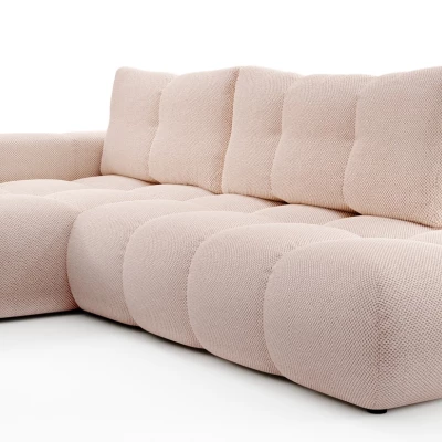 Schlafsofa mit Stauraum TRURO 1 – Aprikose, linke Ecke