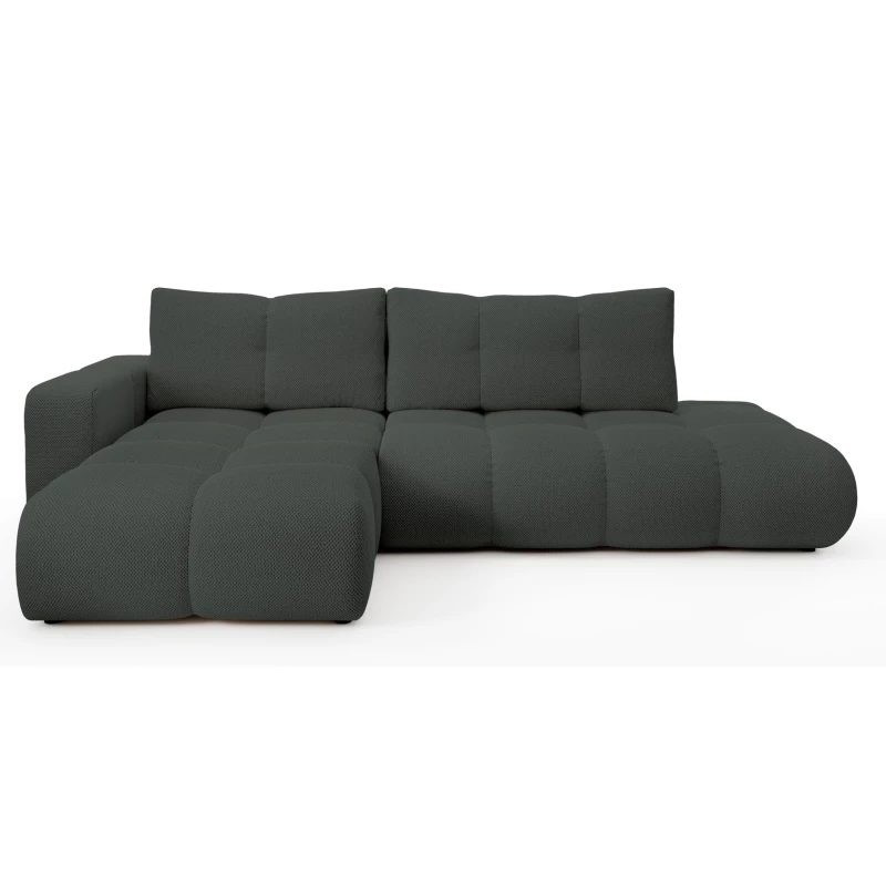 Schlafsofa mit Stauraum TRURO 1 – Graphit, linke Ecke