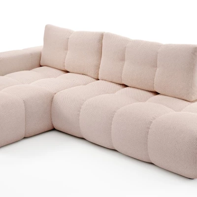 Schlafsofa mit Stauraum TRURO 1 – Aprikose, linke Ecke