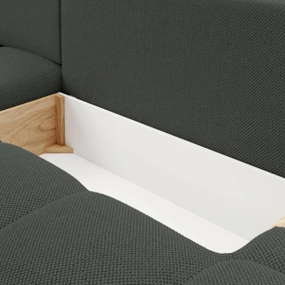 Schlafsofa mit Stauraum TRURO 1 – Graphit, linke Ecke