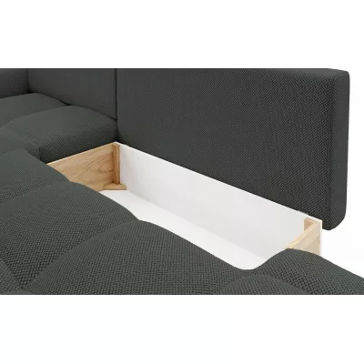 Schlafsofa mit Stauraum TRURO 1 – Graphit, linke Ecke