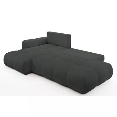 Schlafsofa mit Stauraum TRURO 1 – Graphit, linke Ecke