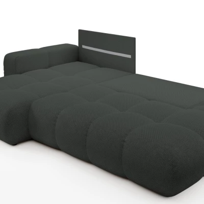 Schlafsofa mit Stauraum TRURO 1 – Graphit, linke Ecke