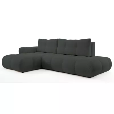 Schlafsofa mit Stauraum TRURO 1 – Graphit, linke Ecke