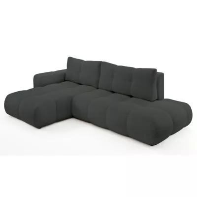 Schlafsofa mit Stauraum TRURO 1 – Graphit, linke Ecke