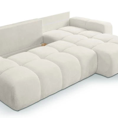 Schlafsofa mit Stauraum TRURO 1 - hellbeige 2, rechte Ecke