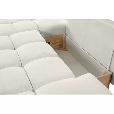 Schlafsofa mit Stauraum TRURO 1 - hellbeige 2, rechte Ecke