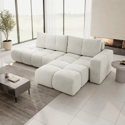 Schlafsofa mit Stauraum TRURO 1 - creme 1, rechte Ecke