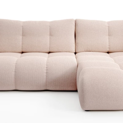 Schlafsofa mit Stauraum TRURO 1 – Aprikose, rechte Ecke