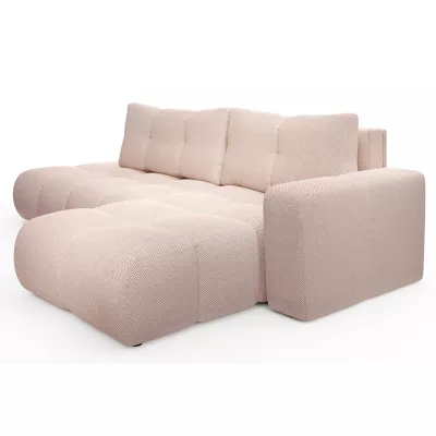 Schlafsofa mit Stauraum TRURO 1 – Aprikose, rechte Ecke