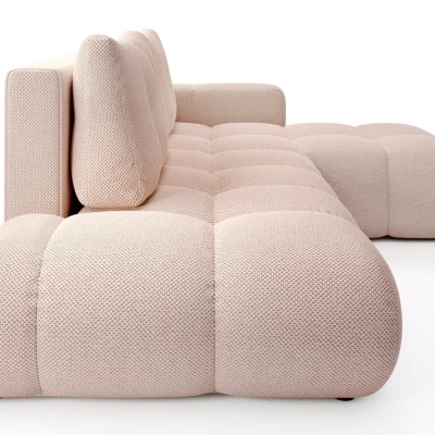 Schlafsofa mit Stauraum TRURO 1 – Aprikose, rechte Ecke