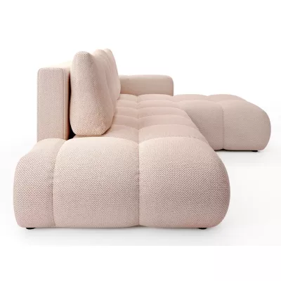 Schlafsofa mit Stauraum TRURO 1 – Aprikose, rechte Ecke