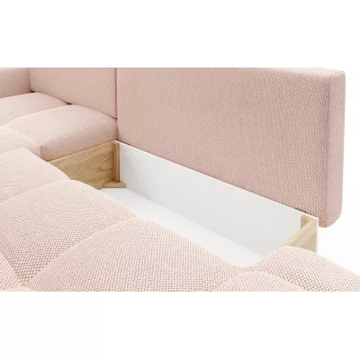 Schlafsofa mit Stauraum TRURO 1 – Aprikose, rechte Ecke