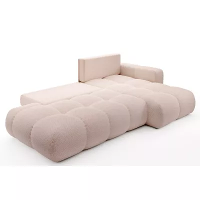 Schlafsofa mit Stauraum TRURO 1 – Aprikose, rechte Ecke