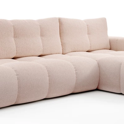Schlafsofa mit Stauraum TRURO 1 – Aprikose, rechte Ecke