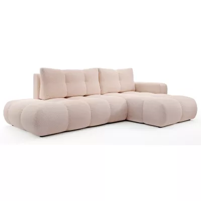 Schlafsofa mit Stauraum TRURO 1 – Aprikose, rechte Ecke
