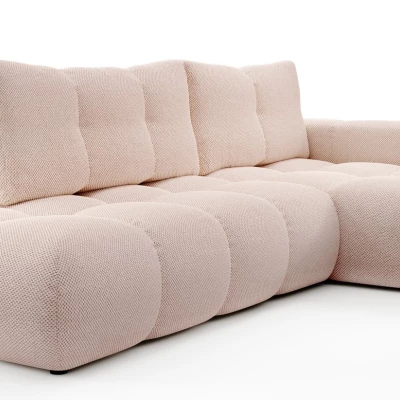 Schlafsofa mit Stauraum TRURO 1 – Aprikose, rechte Ecke