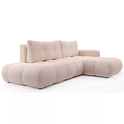 Schlafsofa mit Stauraum TRURO 1 – Aprikose, rechte Ecke