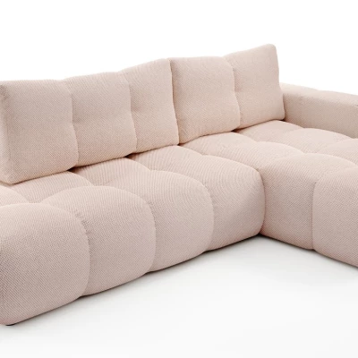 Schlafsofa mit Stauraum TRURO 1 – Aprikose, rechte Ecke