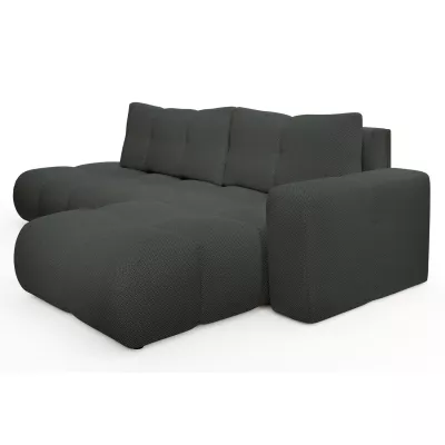 Schlafsofa mit Stauraum TRURO 1 – Graphit, rechte Ecke
