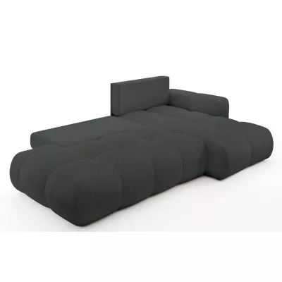 Schlafsofa mit Stauraum TRURO 1 – Graphit, rechte Ecke