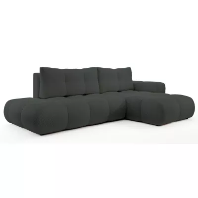 Schlafsofa mit Stauraum TRURO 1 – Graphit, rechte Ecke