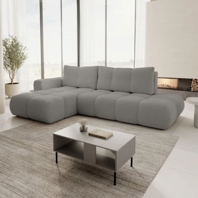 Schlafsofa mit Stauraum TRURO 1 - grau 2, linke Ecke