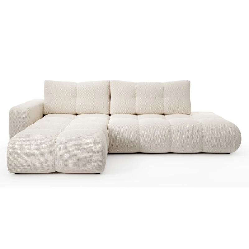 Schlafsofa mit Stauraum TRURO 1 – hellbeige 1, linke Ecke