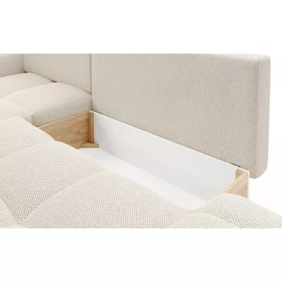 Schlafsofa mit Stauraum TRURO 1 – hellbeige 1, linke Ecke
