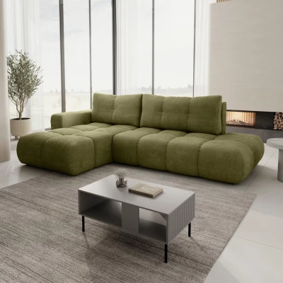 Schlafsofa mit Stauraum TRURO 1 - oliv, linke Ecke