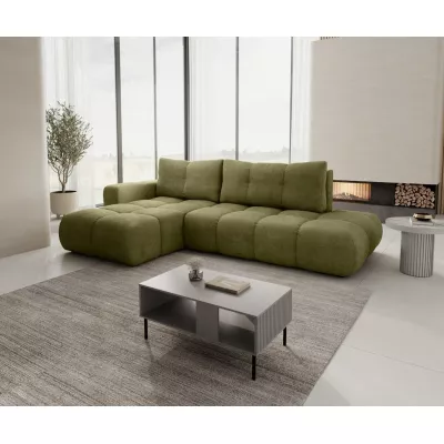Schlafsofa mit Stauraum TRURO 1 - oliv, linke Ecke