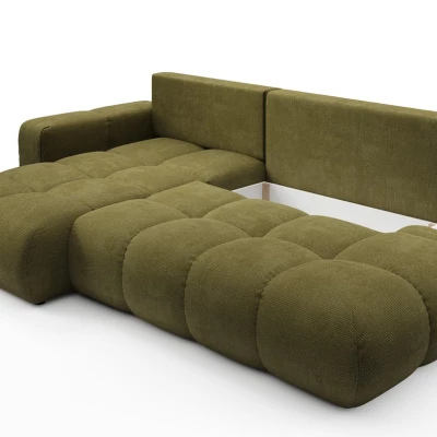 Schlafsofa mit Stauraum TRURO 1 - oliv, linke Ecke