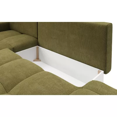 Schlafsofa mit Stauraum TRURO 1 - oliv, linke Ecke