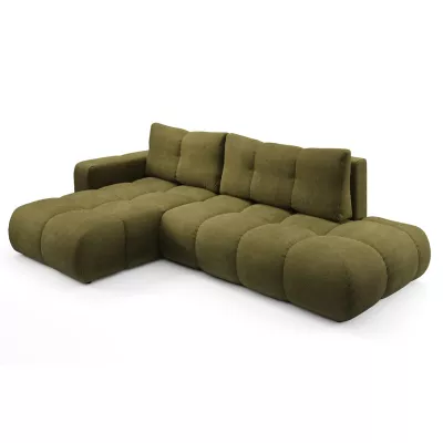 Schlafsofa mit Stauraum TRURO 1 - oliv, linke Ecke