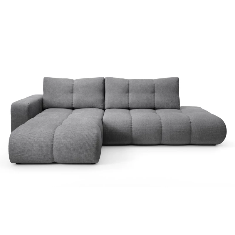 Schlafsofa mit Stauraum TRURO 1 - grau 1, linke Ecke
